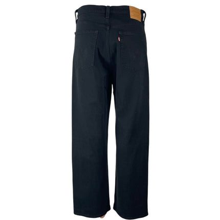 Levi's Ribcage Straight Ankle Women's Black High Rise Baggy Denim Jeans Size 29