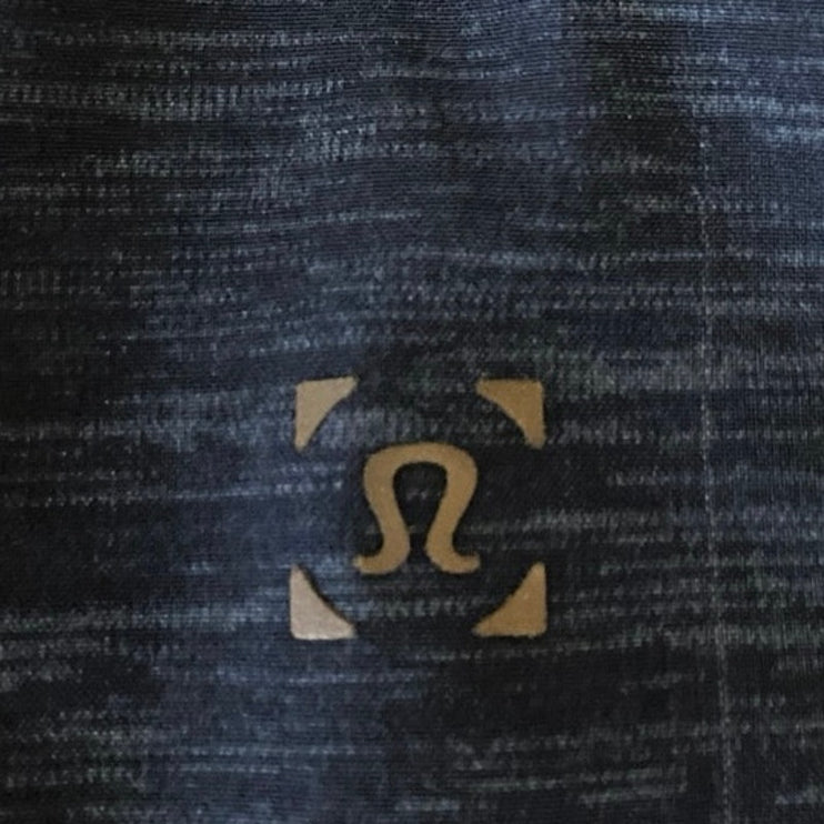 Lululemon Pace Breaker Mens Blue Elastic Waist Training Fitness Gym Shorts Sz 26