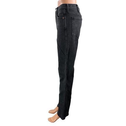 Aritzia Denim Forum Black Cowgirl High Rise Boot Straight Denim Jean Pants Sz 27