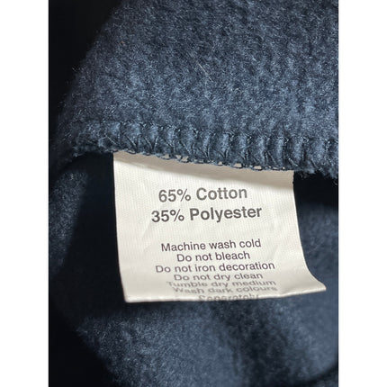 Zone One Blue Embroidered Logo High Neck Long Sleeve Swetaer Sweatshirt Top Sz L