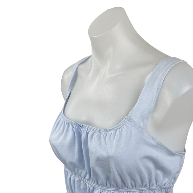 NEW Aritzia Sunday Best Marine Smocked Sleeveless Crop Babydoll Cami Tank Top S