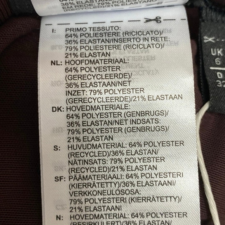 NEW Adidas x Ivy Park Brown Sheer Long Sleeve Sport Fitness Training Top Size XS