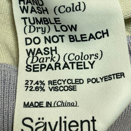 Saylient Men's Multicolor Long Sleeve Colorblock Crew Neck Sweater Top Size L