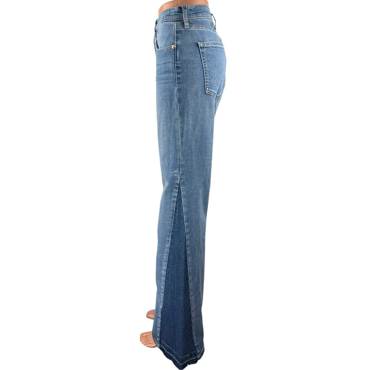 Gap 70s Flare High Rise Women's Blue Light Wash Bootcut Denim Jeans Size 29