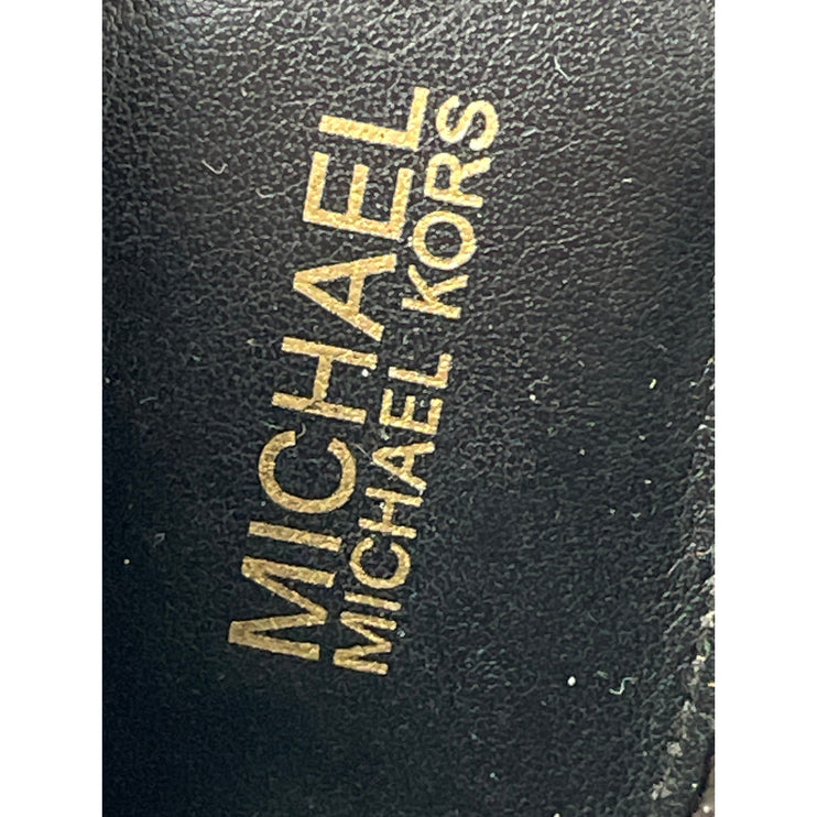 Michael Kors Alina Flex Women's Black Leather Pointed Toe Stiletto Heels Shoes 8