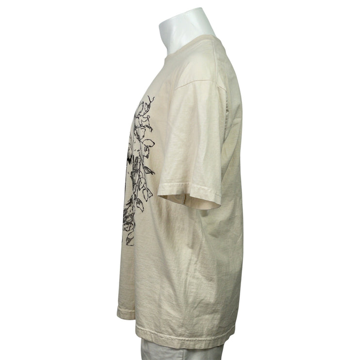 Akemi Kiri Break My Heart Men's White Short Sleeve Graphic Tee T-Shirt Top Sz L