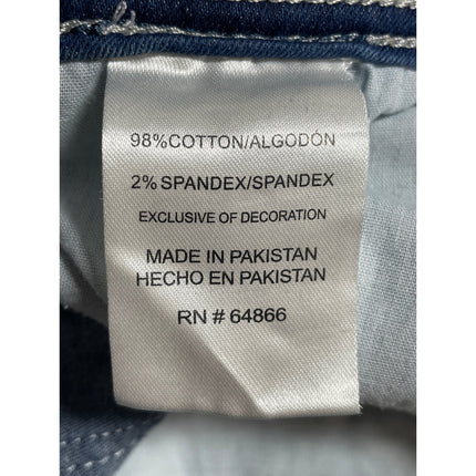 Modern Culture Womens Blue Medium Wash High Waisted Skinny Denim Jeans Pants 30