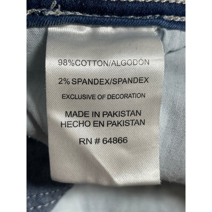 Modern Culture Womens Blue Medium Wash High Waisted Skinny Denim Jeans Pants 30