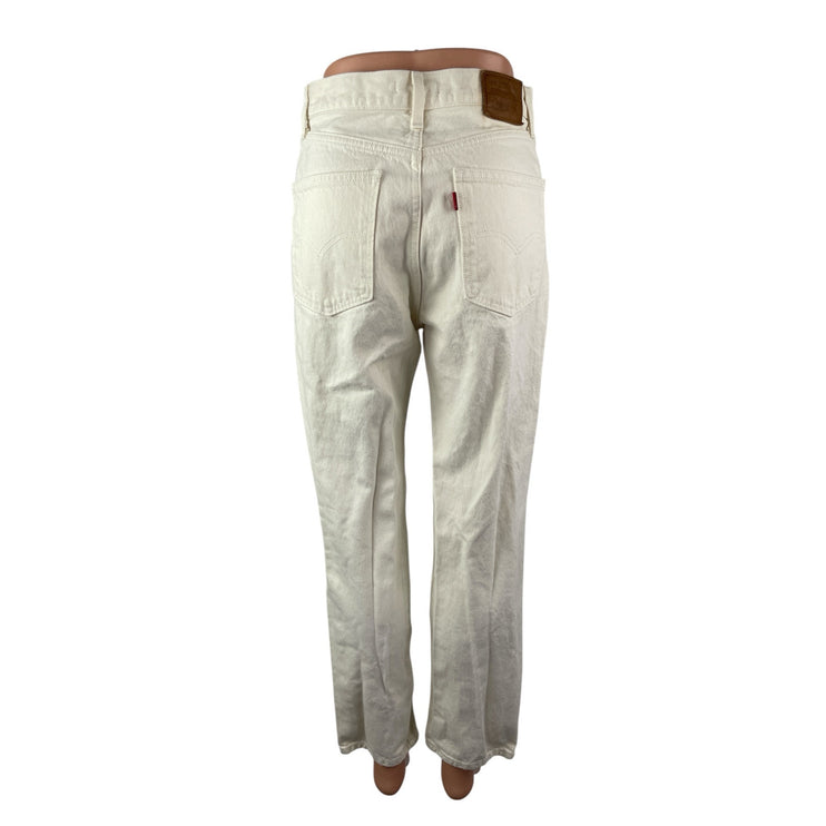 Levi's 70s High Slim Straight Leg Women's White High Rise Denim Jeans Size 27