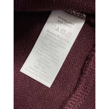 Everlane Women's Red 100% Human Crew Neck Long Sleeve Sweatshirt Top Size M