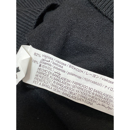 Zara Men's Black Collared Button Short Sleeve Golf Knit Polo Shirt Top Size L