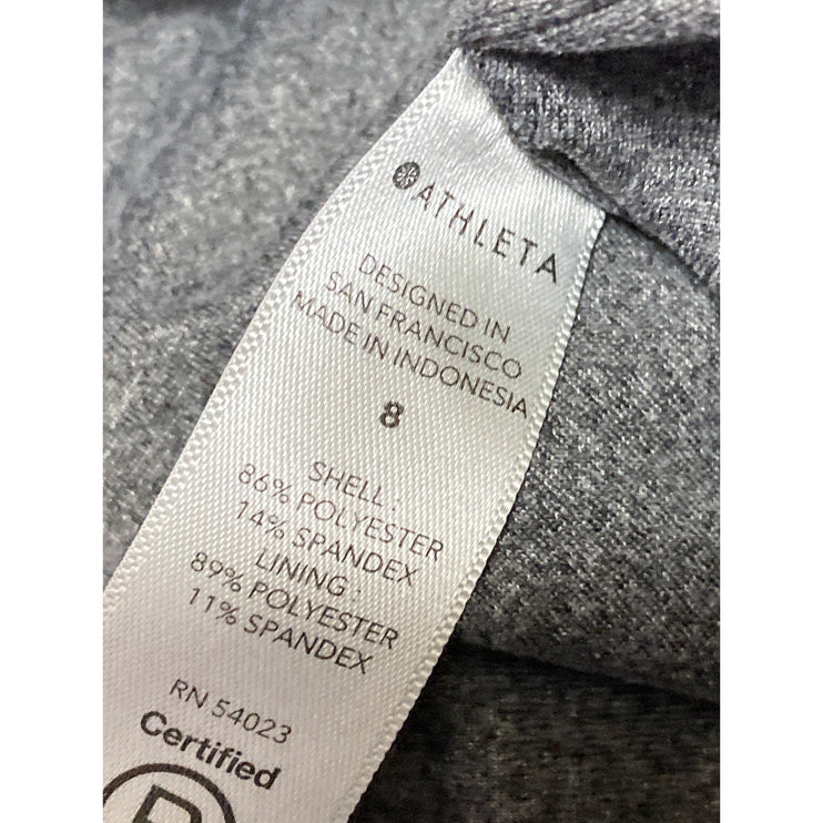 Athleta Brooklyn Textured Lined Women's Black Travel Jogger Sweat Pants Size 8