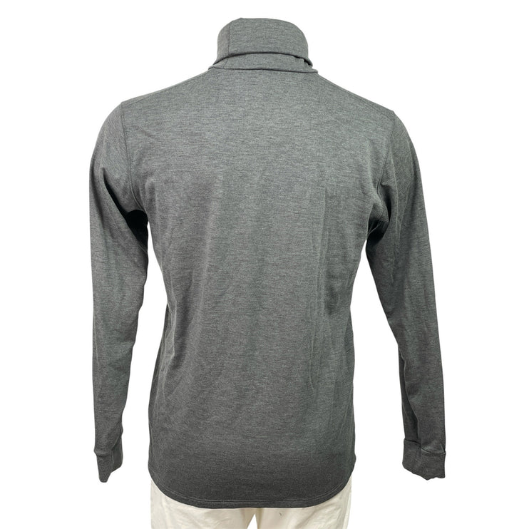 Uniqlo Heat Tech Ultra Warm Mens Gray Turtleneck Long Sleeve Leggings 2 Pc Set M