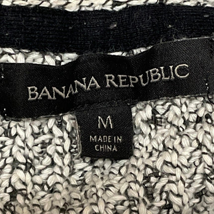Banana Republic Women's Gray Knit Long Sleeve V Neck Layered Sweater Top Size M