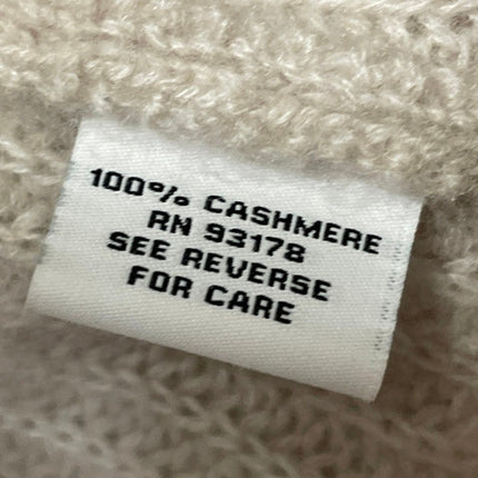 The Cashmere Project 100% Cashmere Beige Tapered Lounge Trousers Jogger Pants S