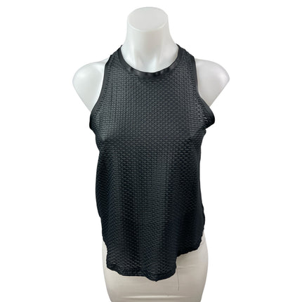 Koral Aerate Netz Black Geometric Yoga Athletic Activewear Muscle Tank Top Sz XS
