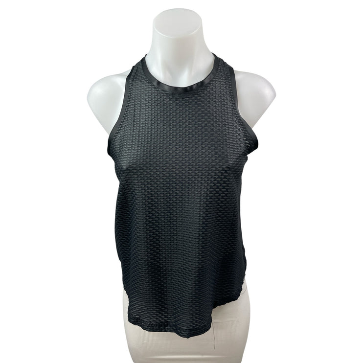 Koral Aerate Netz Black Geometric Yoga Athletic Activewear Muscle Tank Top Sz XS