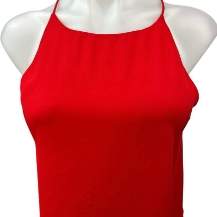 Zara Trafaluc Red Pink Layered Cross Back Lightweight Cami Tank Top Size XS