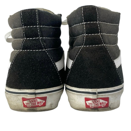 Vans Sk8-Hi Men's Black Side Stripe Lace Up Athletic Skateboard Sneakers Shoes 7