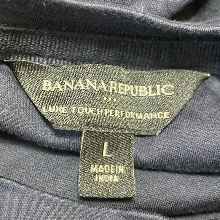 Banana Republic Luxe Touch Performance Men's Blue Short Sleeve Tee T-shirt Top L