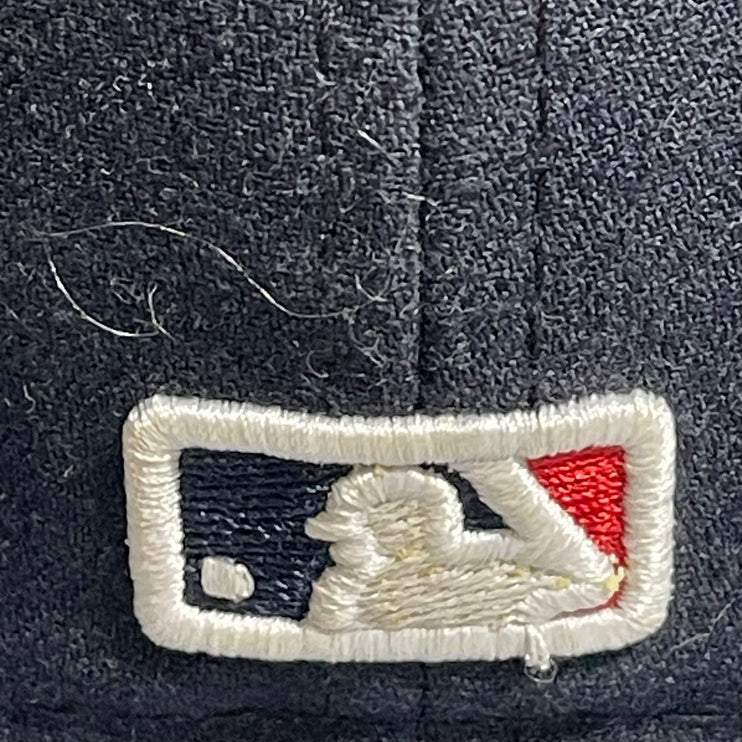 New Era Atlanta Braves On-Field 59Fifty Navy/ Red Embroidered Fitted Cap Hat 7.5