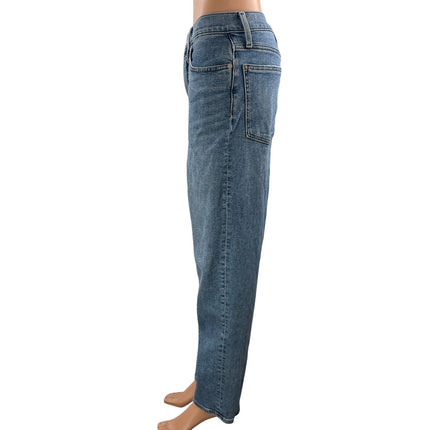 Madewell The Perfect Vintage Straight Cropped High Rise Denim Jeans Size 28