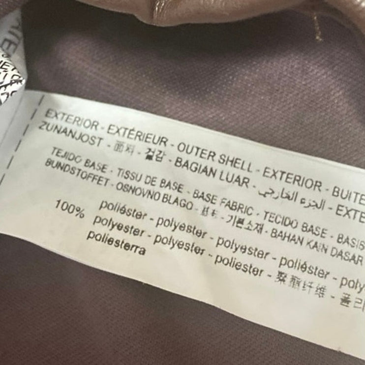 Zara Brown Strapless Faux Leather Vegan Sleeveless Tube Bandeau Bodysuit Top L