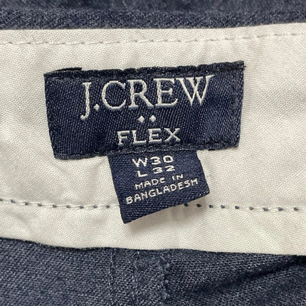 J.Crew Flex Mens Blue Mid Waist Straight Leg Tailored Trousers Dress Pants 30x32