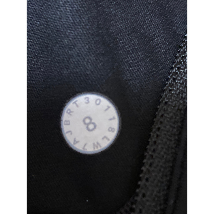 Lululemon Women's Black High Waisted Yoga Workout Athletic Running Shorts Size 8