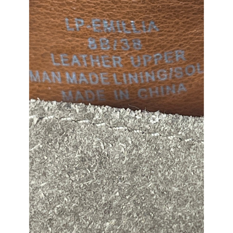 Lucky Brand Emilia Women's Beige Suede Lace up Almond Toe Ankle Chukka Boots 8