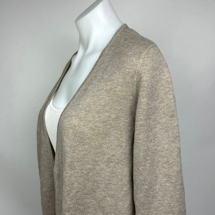 Apt 9 Beige Tan Open Front Long Sleeve Cozy Knitwear Cardigan Sweater Size M