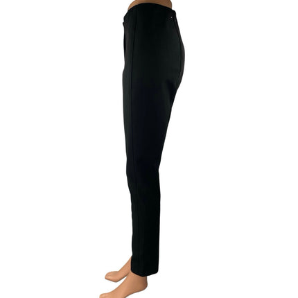 Ann Taylor Women's Black High Waisted Zipper Skinny Trousers Pants Size 4 Petite