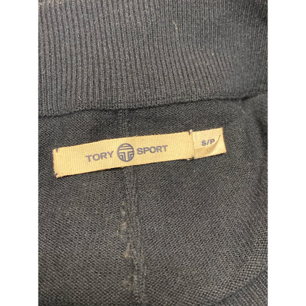 Tory Sport Women's Navy Blue Elastic High Waist Athletic Joggers Trouser Pants S