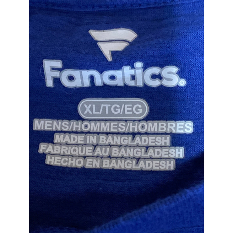 Fanatics Men Blue New York Kicks NBA Basketball Crewneck T Shirt Tee Top Size XL