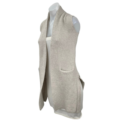 Aritzia Wilfred 100% Wool Olivie Womens Sleeveless Cardigan Vest Sweater Top XXS