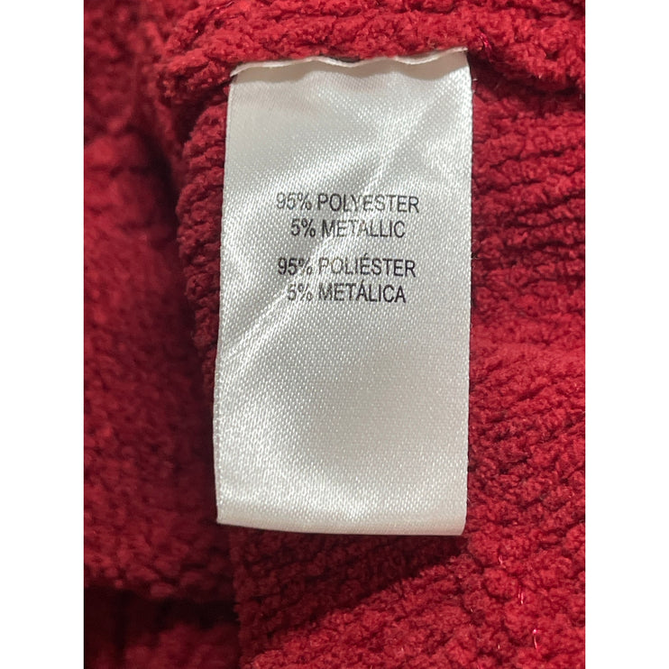 Weatherproof Vintage Women's Red Long Sleeve Mock Neck Knit Sweater Top Size XXL