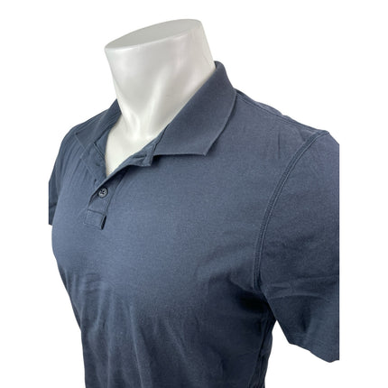 ATM Men's Blue Collared Short Sleeve Dri-Fit Classic Jersey Golf Polo Shirt Sz M