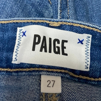 Paige Jimmy Jimmy Women's Blue Medium Wash Mid Rise Denim Jean Shorts Size 27