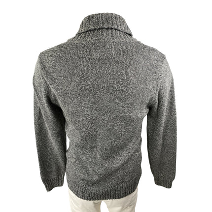 Urban Pipeline Men's Gray Ribbed Knit Collared Long Sleeve Sweater Top Size L