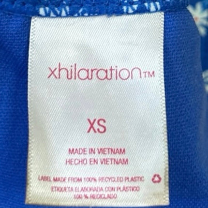 Xhilaration Blue Floral Two Piece Swim Beach Bikini Swimwear Swimsuit Set M/XS