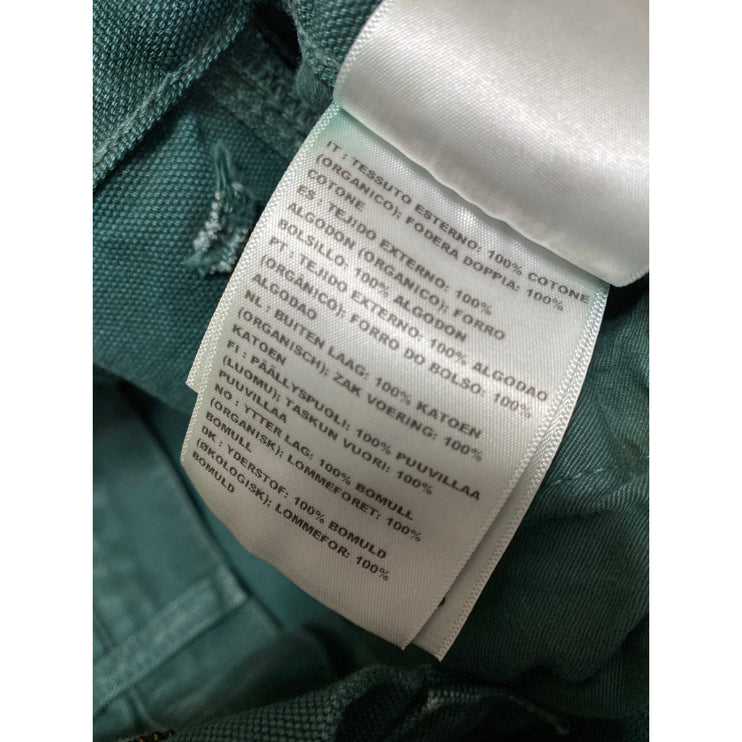 Carhartt Single Knee Men's Green High Rise Straight Leg Denim Jeans Pants 31x32