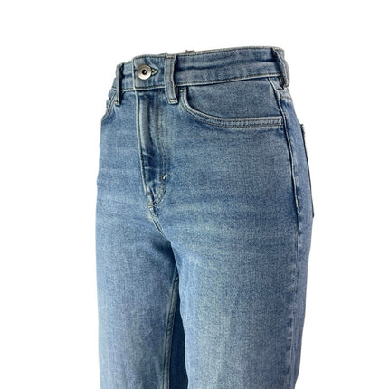 COS Women's Blue Slim Straight Ankle Medium Wash High Rise Denim Jeans Size 25