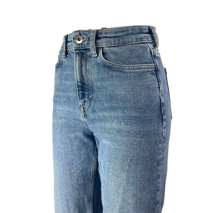 COS Women's Blue Slim Straight Ankle Medium Wash High Rise Denim Jeans Size 25