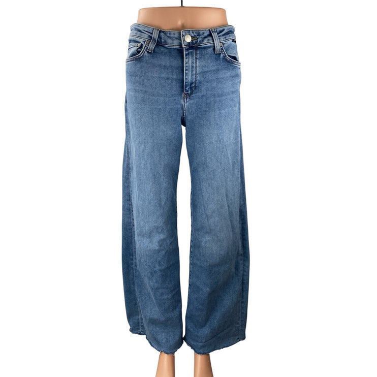 Mavi Paloma Women's Blue High Waisted Wide Leg Baggy Denim Jeans Size 25x31