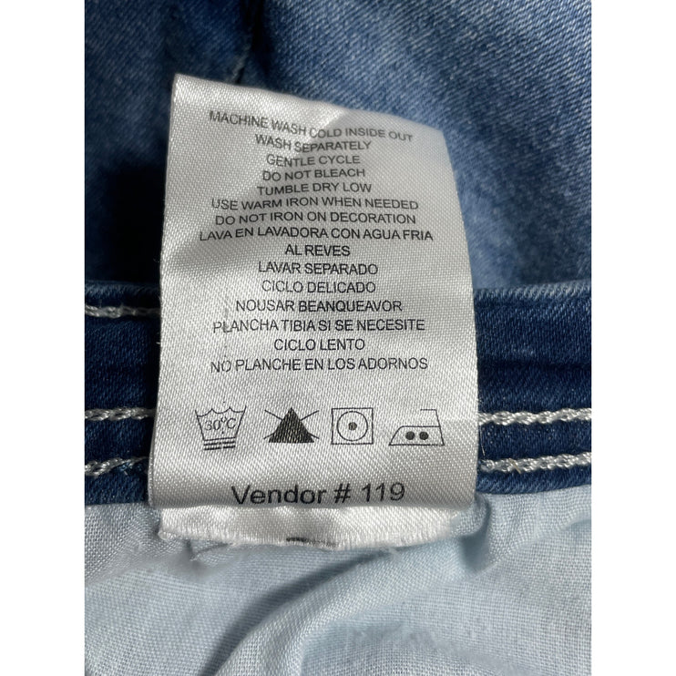 Modern Culture Womens Blue Medium Wash High Waisted Skinny Denim Jeans Pants 30