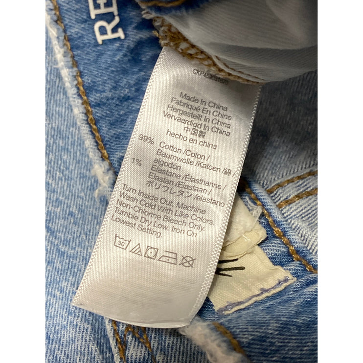 Madewell Women's Blue Baggy Barrel Carrot Balloon Tapered Denim Jeans Pants 32