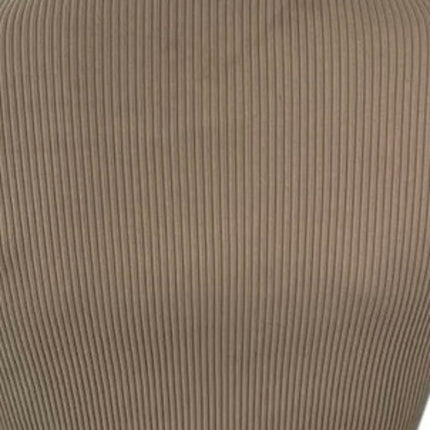 Uniqlo Women's Brown Ribbed Knit Mock Neck Long Sleeve Tee T-Shirt Blouse Top XS