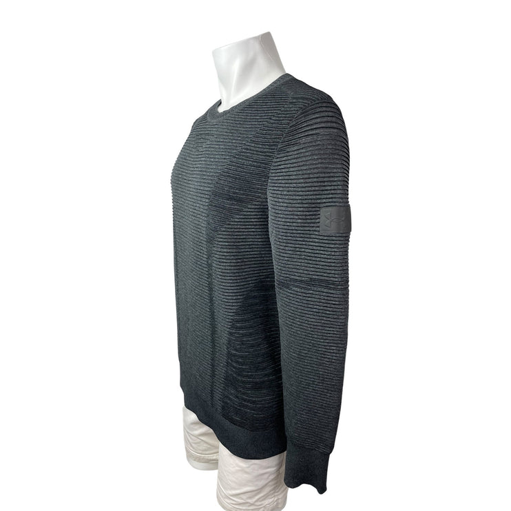 Under Armour IntelliKnit Phantom Men's Dark Gray Long Sleeve Crew Sweater Top L