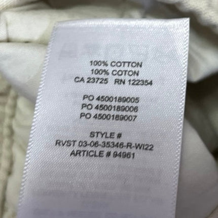 Aritzia TNA Women's Cream White High Rise Straight Leg Trousers Jogger Pants S