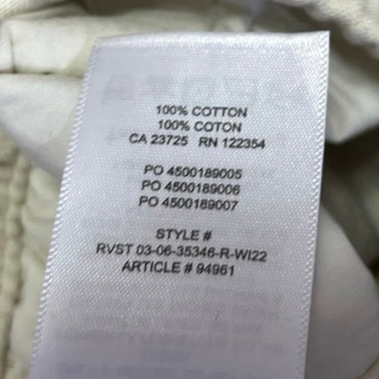 Aritzia TNA Women's Cream White High Rise Straight Leg Trousers Jogger Pants S